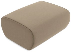 Светлокафява кадифена табуретка Kapua – Makamii