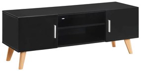 Sonata ТВ шкаф, черен, 120x40x46 cм, МДФ
