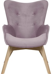 Кадифено кресло лавандула Niko – Ropez