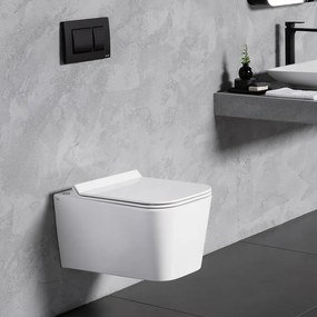 Висяща тоалетна Bianco Ceramica Enzo -Бял - Mat