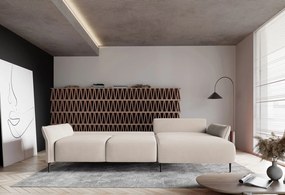 Ъглов диван Джозефин-бежов-ляв