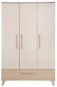 Кремав/в естествен цвят детски гардероб от декор от дъб 118x190x52 cm Sidney – Roba