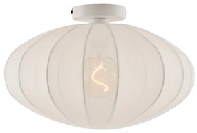 Японски таванен абажур бял с текстилен абажур - Bida