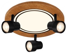 Brilo - LED таванно осветление LED/12W/230V + 3xGU10/9W 3000K