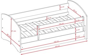 Детско легло Babydreams Cartoon-Leuko-160 x 80-Formula
