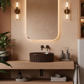 Умивалник за плот DUO Espresso Matt