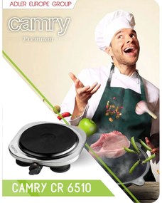 Електрически котлон CR 6510, 1 зона, 1500W, Черен