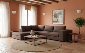 Ъгъл диван Carla-Right-260φ 200β-Tampa