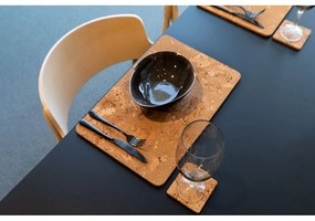 Коркови подложки в естествен цвят в комплект от 4 броя Querco - ZicZac