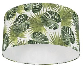 Памучен абажур с дизайн на листа кръгъл 50/50/25 - Leaf