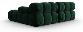 Ъглов диван от зелено кадифе (десен ъгъл) Bellis - Micadoni Home
