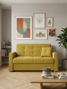 Разтегателен диван Viva Lux II-горчица