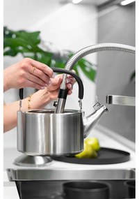 Матиран чайник от неръждаема стомана с бутало , 1,5 л Diamante - Vialli Design