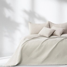 Кремаво капитонирано покривало за легло от микрофибър 220x240 cm Softa – Restilo