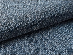 Синьо двойно тапицирано легло с място за съхранение и включена подматрачна рамка 180x200 cm Mano – Makamii