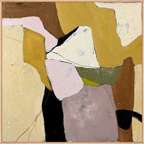 Ръчно рисувана картина с включена рамка/върху платно 101x101 cm Featured – Malerifabrikken