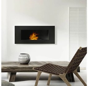 DELTA3/TUV - Вграден био камина DELTA3 40x120 см 3x1,1kW черна