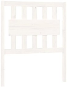 818546 vidaXL Горна табла за легло, бяла, 80,5x4x100 см, бор масив