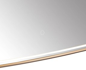 Огледало за баня розово злато с LED и сензорен димер - Geraldien