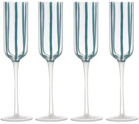 Чаши за шампанско в комплект от 4 бр. 180 ml Stripe – Ladelle