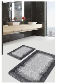 Черно-сиви изтривалки за баня в комплект от 2 бр. 60x100 cm - Mila Home