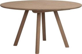 Кръгла сгъваема трапезна маса от масивен дъб ø 140 cm Clapperton – Rowico