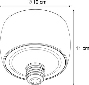 E27 LED декоративна крушка черна 6W 370 lm 3000K