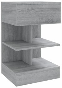 816043 vidaXL Нощно шкафче, сив сонома, 40x35x65 см, инженерно дърво