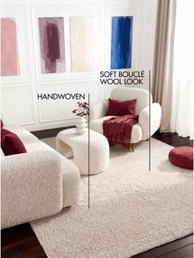 Кремав ръчно изработен килим от букле 160x230 cm Notting Hill Portobello – Ted Baker