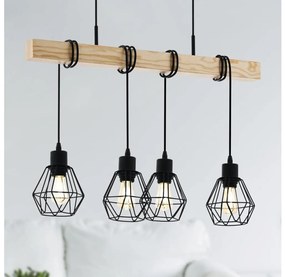 Eglo 44075 - Полилей на кабел TOWNSHEND 4xE27/60W/230V