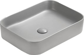 Mexen Vena мивка за плот 50 x 37 см, светлосива мат - 22195061