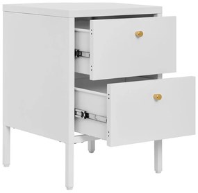 Бяло метално нощно шкафче Dalby – House Nordic