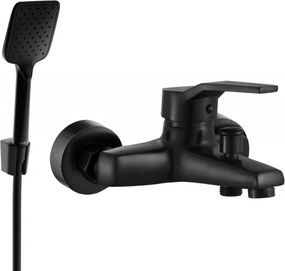 Mexen Caro R62 батерия за вана с душ комплект, черна - 74663R62-70