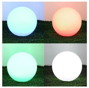 LED RGB соларна лампа 5W, 3,7V, 3000K, IP54, Ø 40 см, димируема