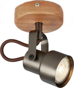 Brilo - LED точково осветително тяло TAHUN 1xGU10/5W/230V 3000K кафяво