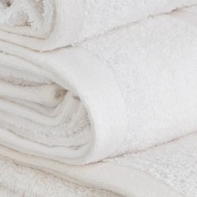 Бяла памучна кърпа от тери 50x100 cm Simple – Casa Selección