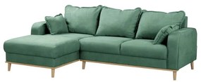 Тюркоазен ъглов диван (ляв ъгъл) Beata - Ropez
