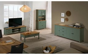 Зелена витрина от масивен бор 90x180 cm Miranda – Marckeric