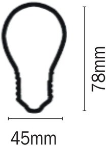 Лампа LED Filament InLight E27 G45 5W 4000K