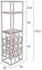 Зелена и черна стойка за вино за 9 бутилки Mil - Dutchbone