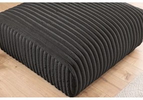 Тъмносива табуретка от рипсено кадифе Justin – Ropez