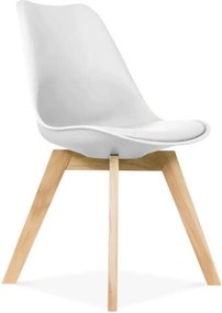 Кухненски стол Fiona-Бял (4) парчета