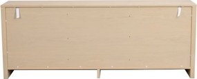 Скрин от декор от дъб в светло естествен цвят 180x70x40 cm Melstone – Rowico