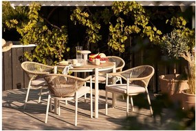 Метална кръгла градинска маса за хранене ø 90 cm Abela – House Nordic