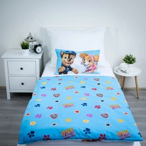 Памучно детско спално бельо за детско креватче 100x135 cm Paw Patrol – Jerry Fabrics