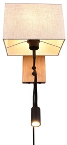 Стенна лампа в бежово-природен цвят Nilam - Trio