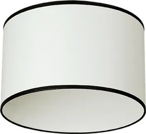 Плафон СЕНА, ø300, бял, абажур Шинц Бял/Черен, 1xE27