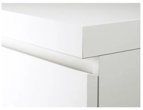 MALM бюро 140x65см, бяло 602.141.59