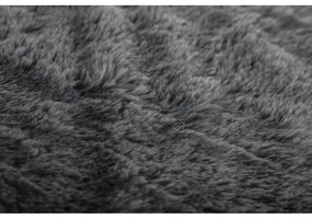 Сиво одеяло от изкуствена кожа 150x200 cm Ruby – Tiseco Home Studio