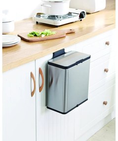 Контейнер за компостируеми отпадъци в сребрист цвят 7 л - Addis